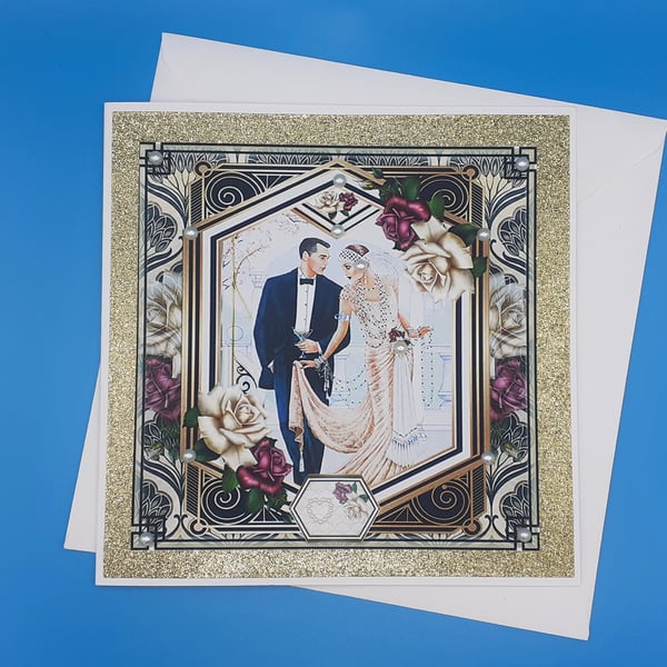 Anniversary Card, 8x8inches, 20x20cms, Wedding Day