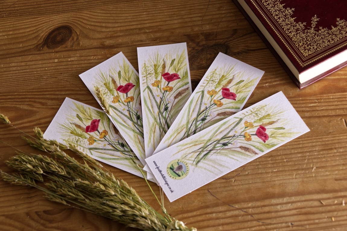 5 ‘May Field’ bookmarks