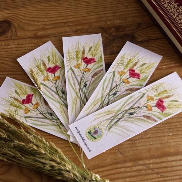 5 ‘May Field’ bookmarks