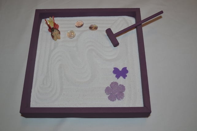 Medium Aubergine Fairy Garden