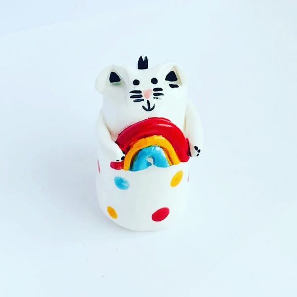 Ceramic Love Cat - Milo