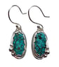 Turquoise Earrings Sterling Silver Jewellery Gift Oval Tibetan Gemstone - Image 2