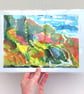 A4 Print Coastal house on a hill. - Image 3