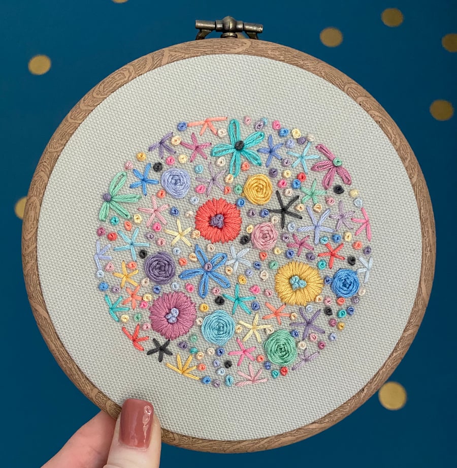 Wildflowers Printable Embroidery Pattern