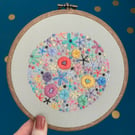 Wildflowers Printable Embroidery Pattern
