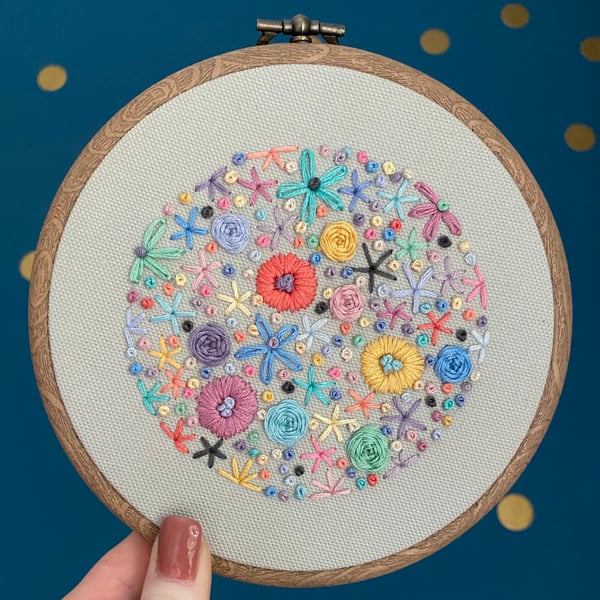 Wildflowers Printable Embroidery Pattern