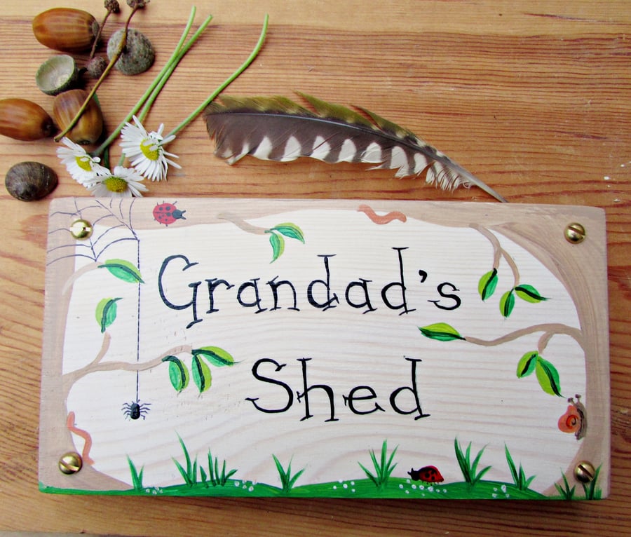 Grandad's Shed Plaque