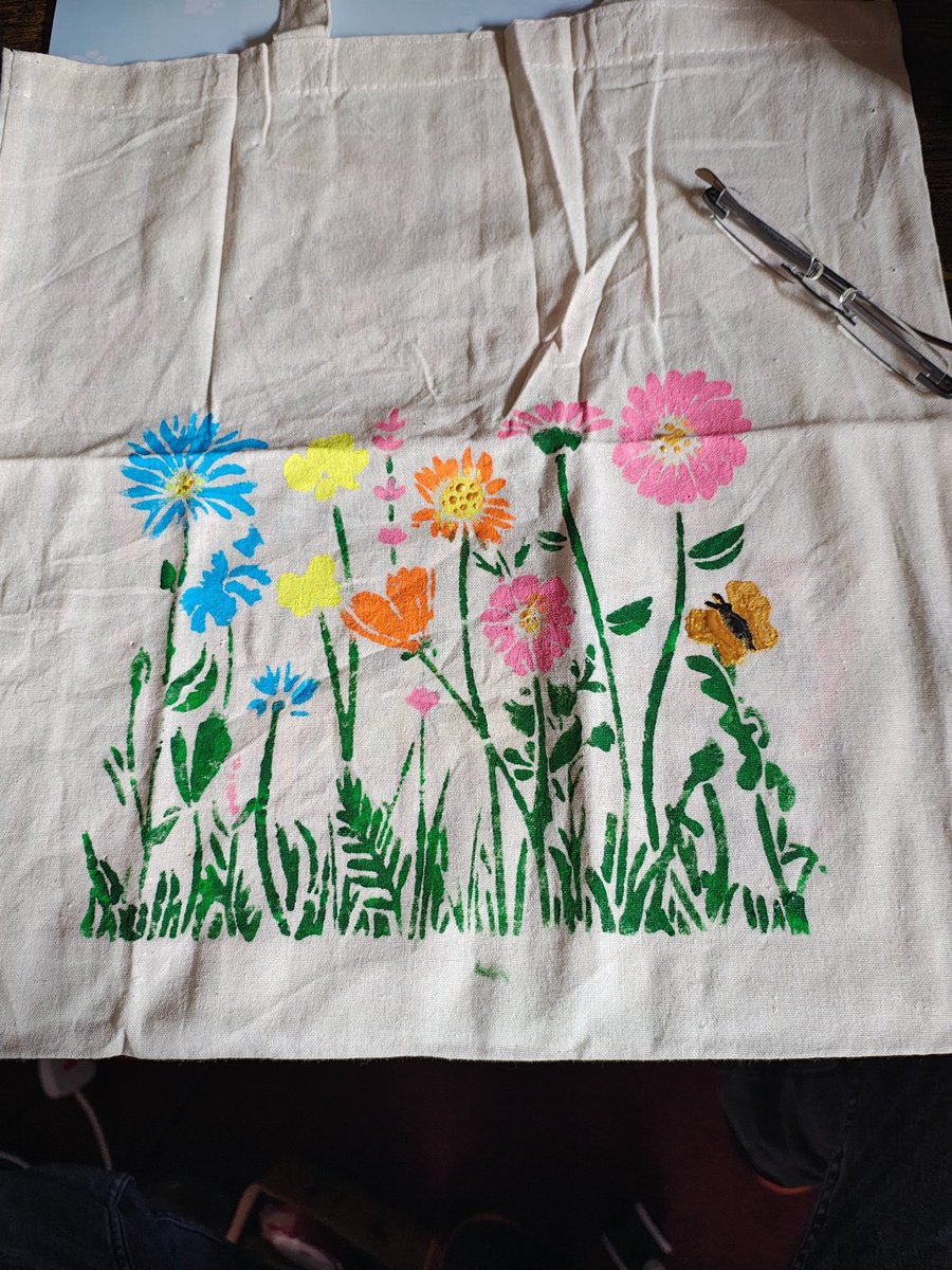 Hand painted tote bags 
