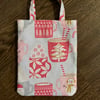 Reusable Gift Bag with hotchocolate pattern
