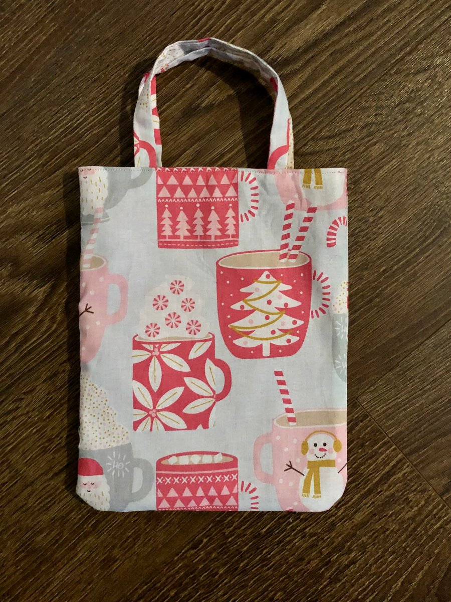 Reusable Gift Bag with hotchocolate pattern