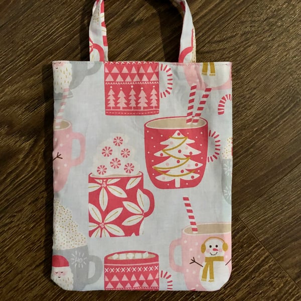 Reusable Gift Bag with hotchocolate pattern
