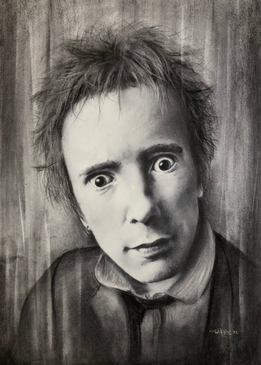 Johnny punk art portrait print