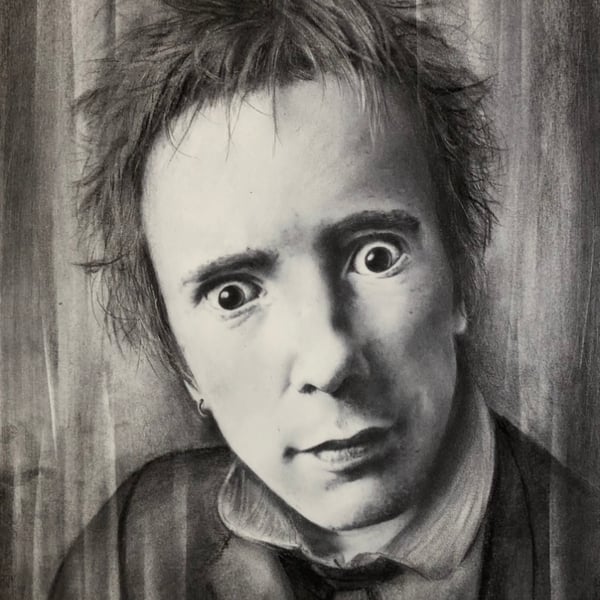 Johnny punk art portrait print