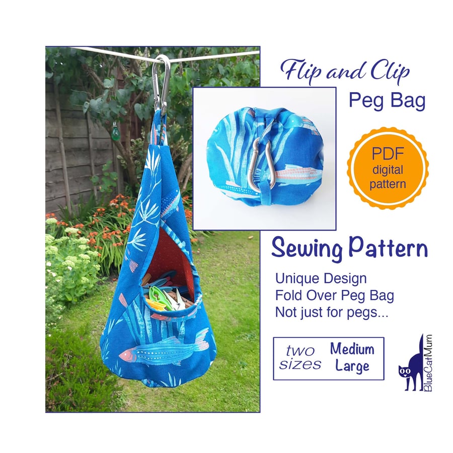 PDF Sewing pattern Peg Bag Storage bag with Car... Folksy