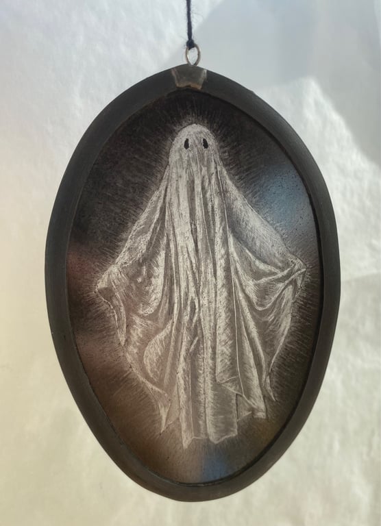 Ghost sun catcher - vintage style art