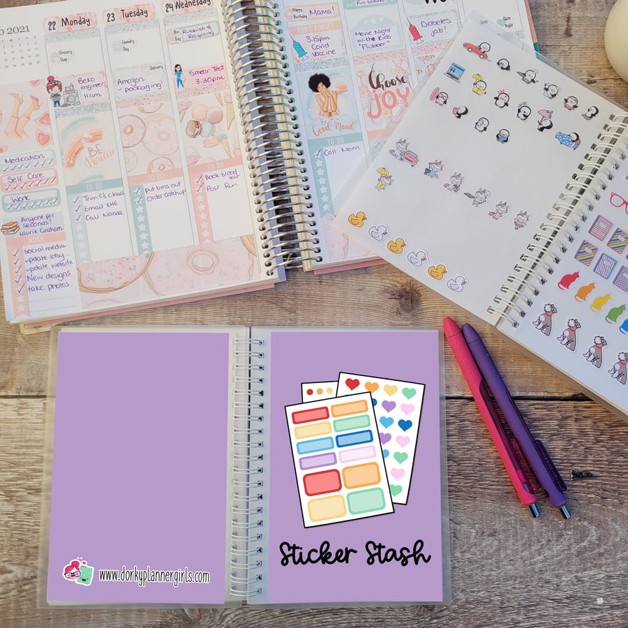 Sticker Stash Reusable Sticker Book - SB006