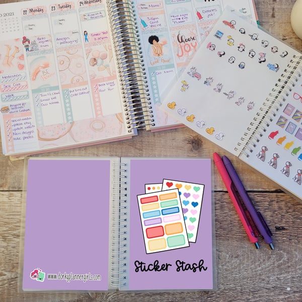 Sticker Stash Reusable Sticker Book - SB006