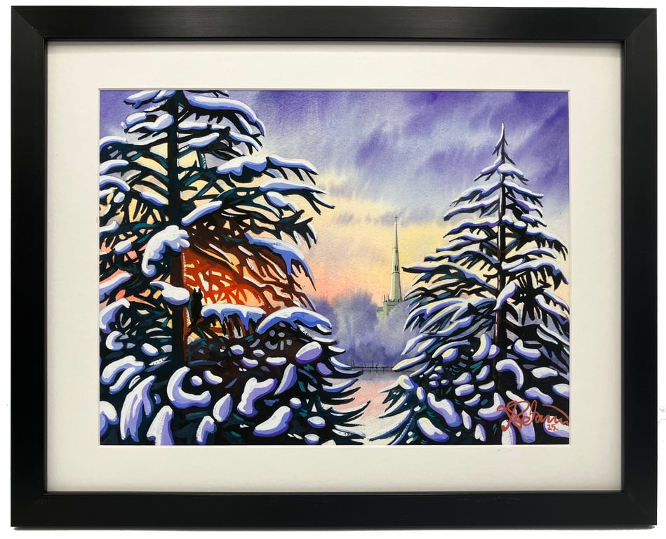 St Ives, Parish Church Framed Art Print 14" x 11" Frame Cambridgeshire Landscape