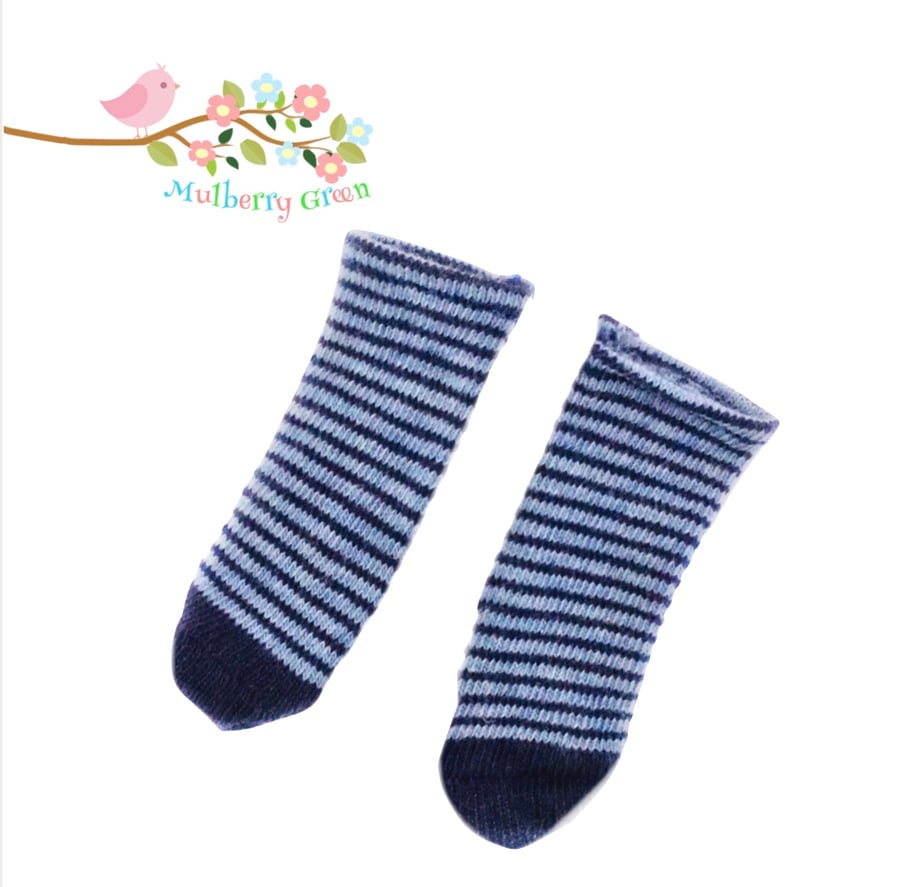 Reserved for Diane - Fine Striped Ankle Socks