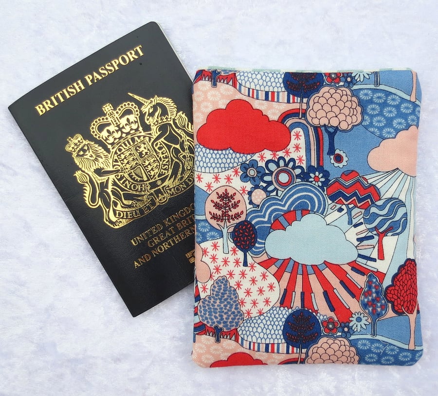 Passport Pouch, passport sleeve, made from Liberty cotton
