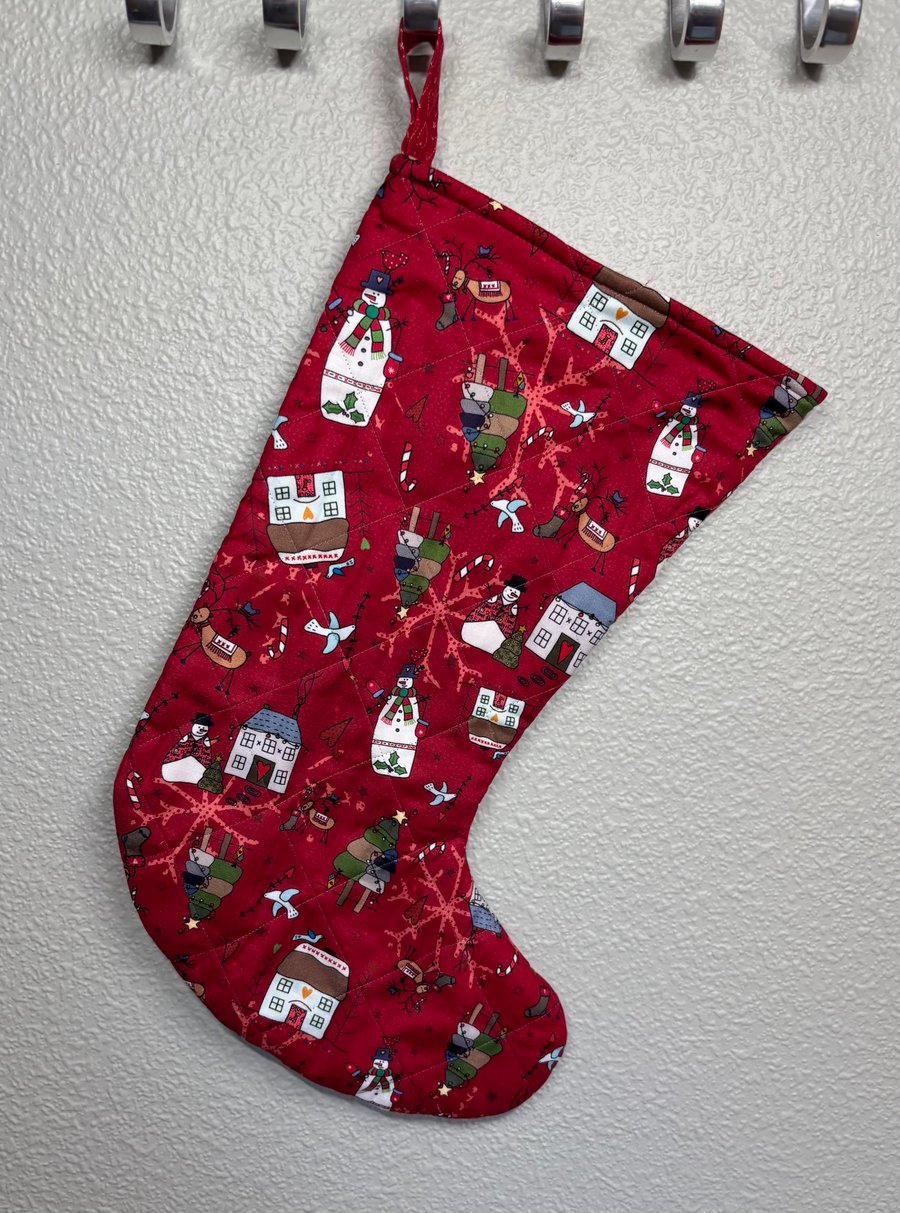 Christmas Village Stocking