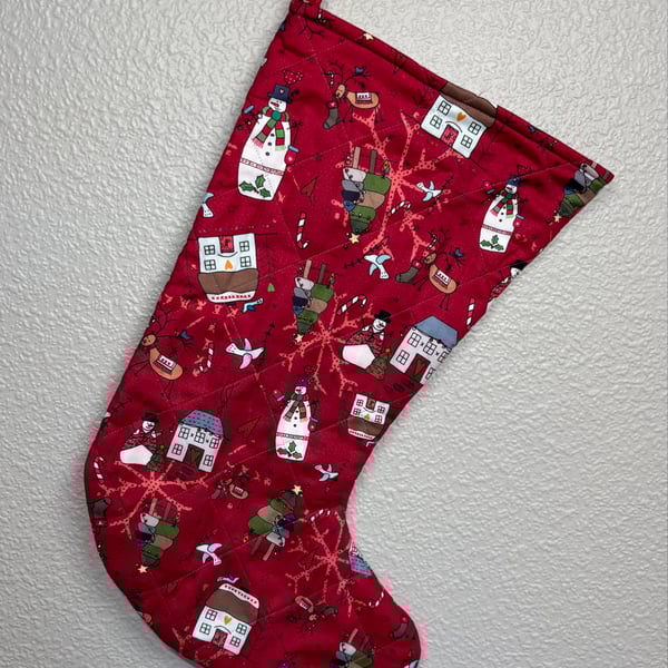 Christmas Village Stocking