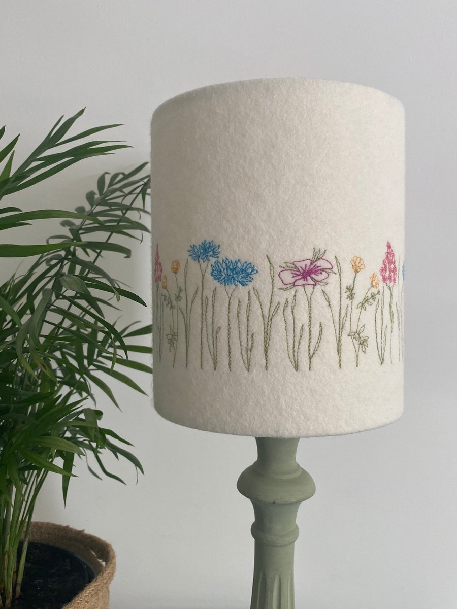 Meadow Embroidered Lampshade
