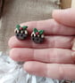 Christmas pudding stud earrings  - Image 6