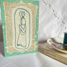 Regency Card Regency Lady Jane Austen Blank Card Display Art Emma 