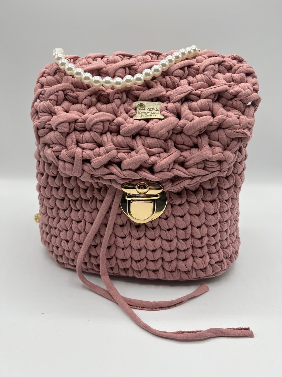 Crochet backpack