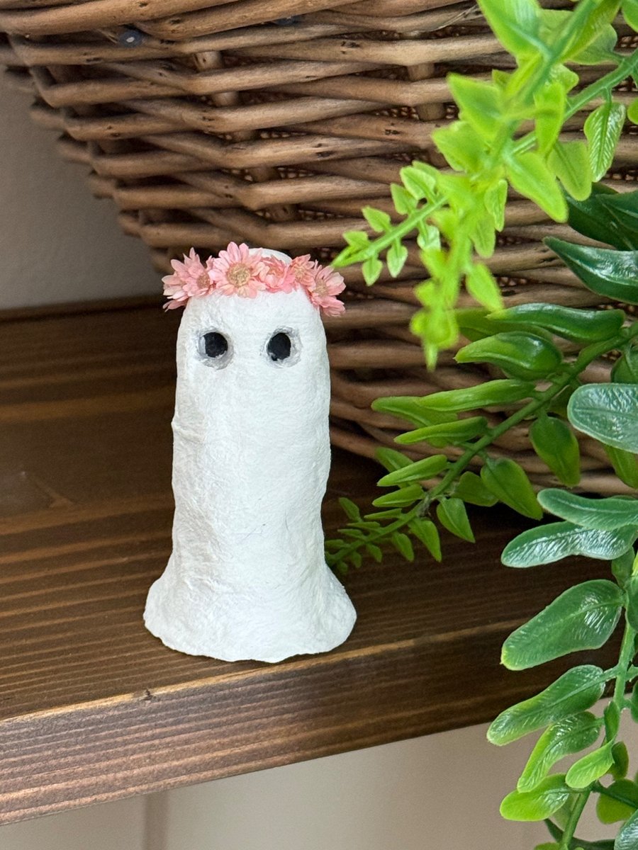 Pink Spun Cotton Woodland Floral Ghost