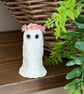 Pink Spun Cotton Woodland Floral Ghost