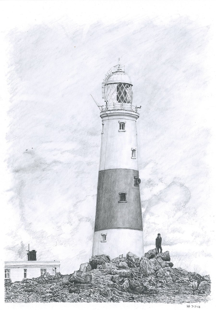 Portland Bill Lighthouse Original Drawing