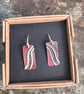 Copper and Silver Shoreline  Earrings - Image 5