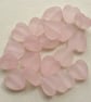 20  Pale Pink Frosted Resin Heart Beads - Image 2