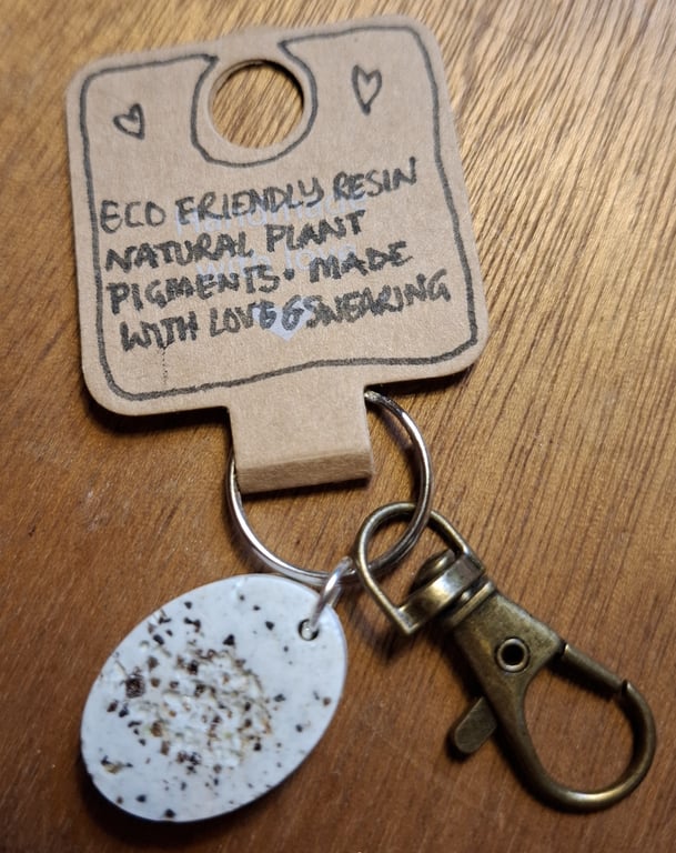 Handmade Eco Friendly Resin Keyring