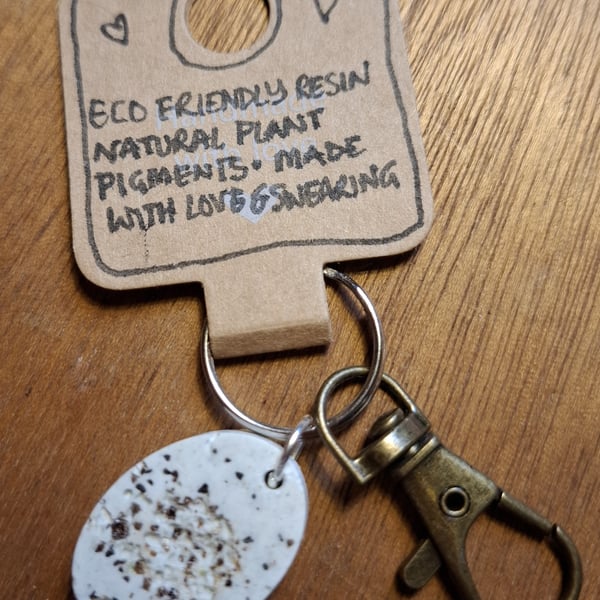 Handmade Eco Friendly Resin Keyring