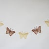 SALE Butterfly Gold and Cream Card Bunting % to Ukraine