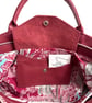 Flossy - Red Leather Slouch Handbag with Chain Strap - Handmade Sustainable Bag - Image 8