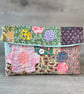 Hand Embroidered Boho Patchwork Clutch Bag 