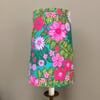 60s 70s GROOVY HIPPY green pink Flower power vintage fabrics Lampshade option 