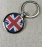 Union Jack United Kingdom Great Britain Flag Keyring