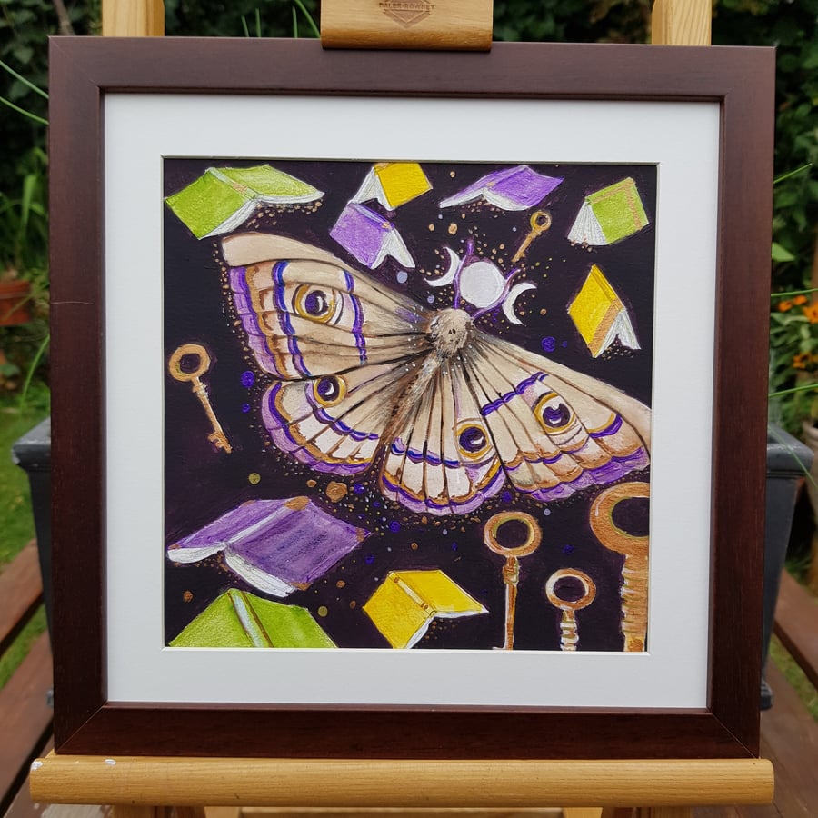 The Moon Librarian - original artwork 