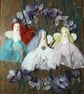 Art doll, mini angel, peace, luck doll, wish doll, magical altar creation