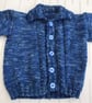 Cardigan with collar knitted in a hand dyed yarn - Image 7