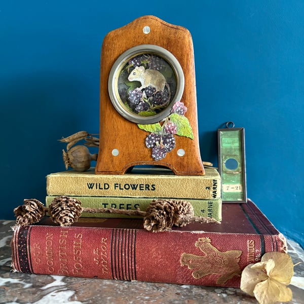 Original 'Prickly Picnic' mixed media art assemblage