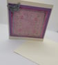 Hand Embossed Heart & Butterfly Blank Card