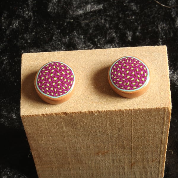 Hand Crafted Ear Studs - Modern Rustic Chic