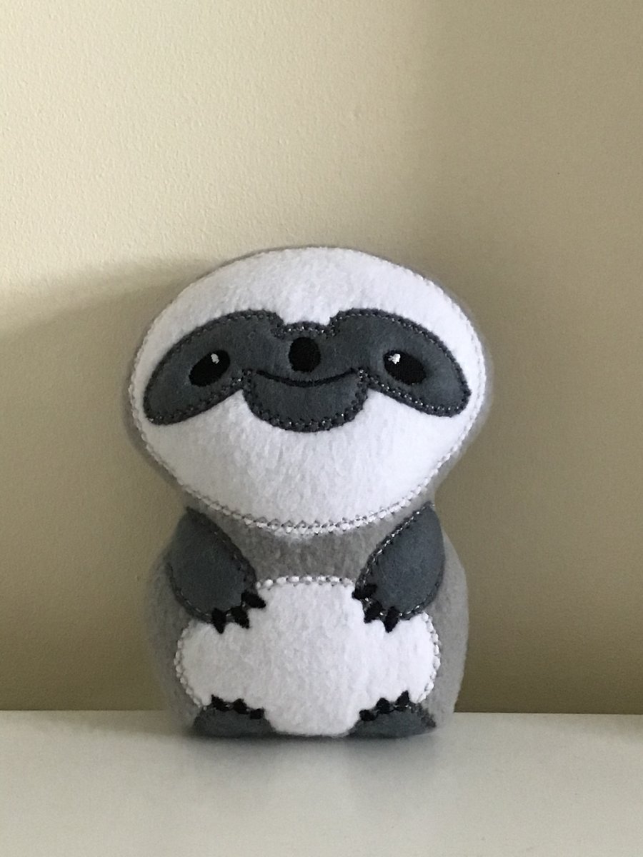 Sloth softie toy grey