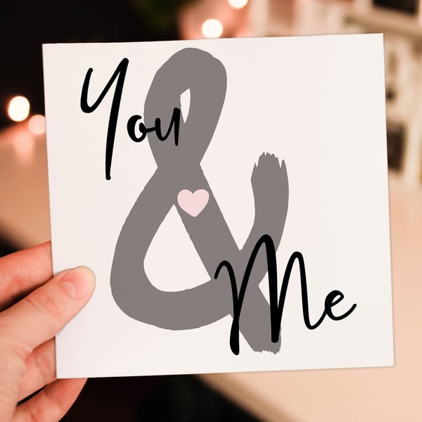 Anniversary card: You and me